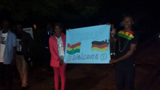 Impressionen von der Ankunft in Tamale und der Willkommensfeier