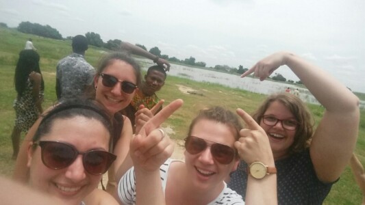 Selfie mit einem Krokodil